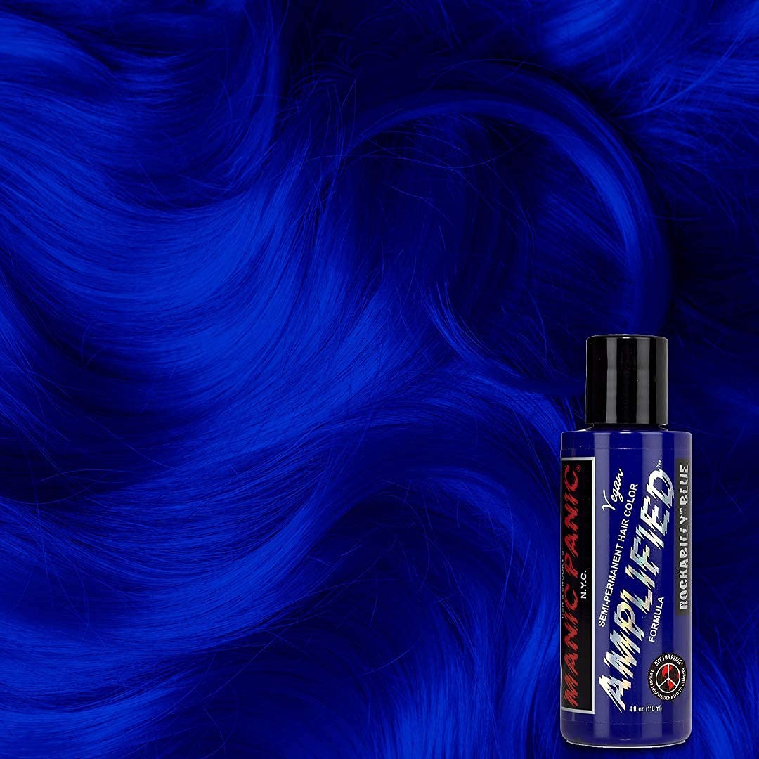 MANIC PANIC Cotton Candy Pink Hair Color - Amplified - Semi Permanent Hair Dye - Bright Pink Cool Toned Color - Glows in Blacklight - Vegan, PPD & Ammonia-Free - For Coloring Hair on Women & Men
