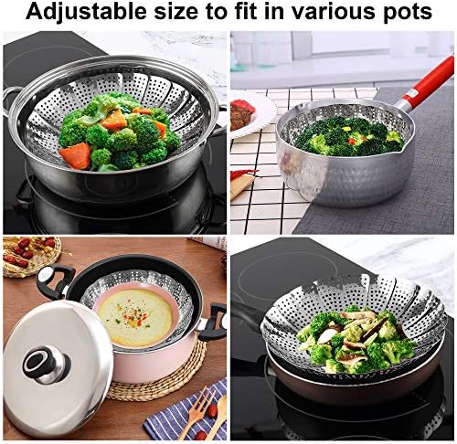 Steamer Basket Stainless Steel Instant Pot Accessories for Food and Vegetable