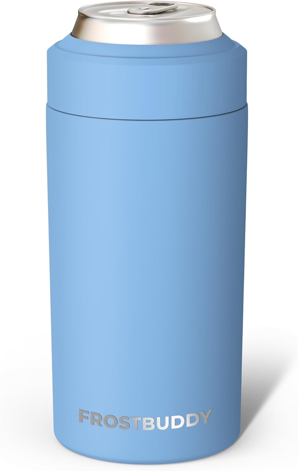 Frost Buddy Universal Can Cooler - Fits Slim Cans, 12 & 16oz (MatteBlack)