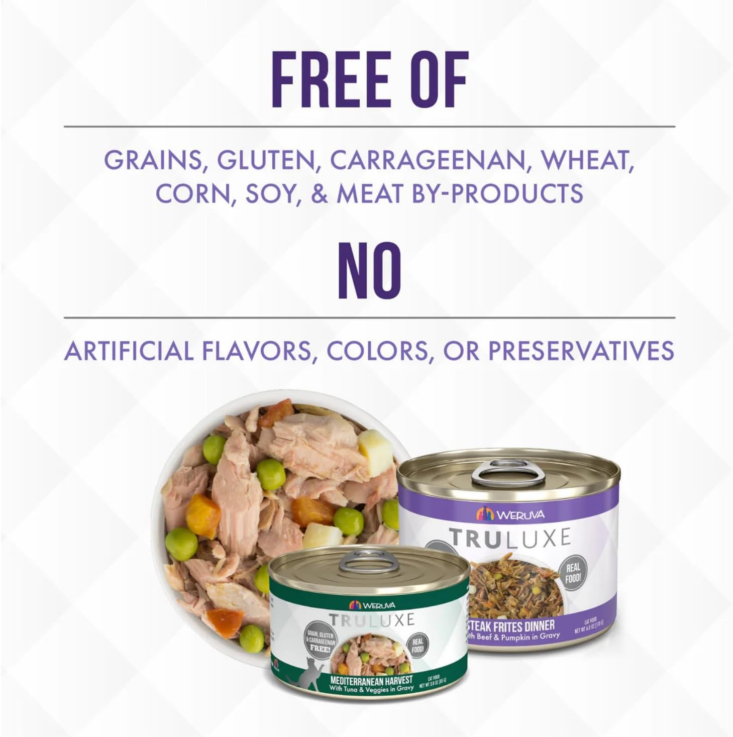 Weruva Truluxe Grain-Free Cat Food Variety Pack, 24 Cans, 3 oz