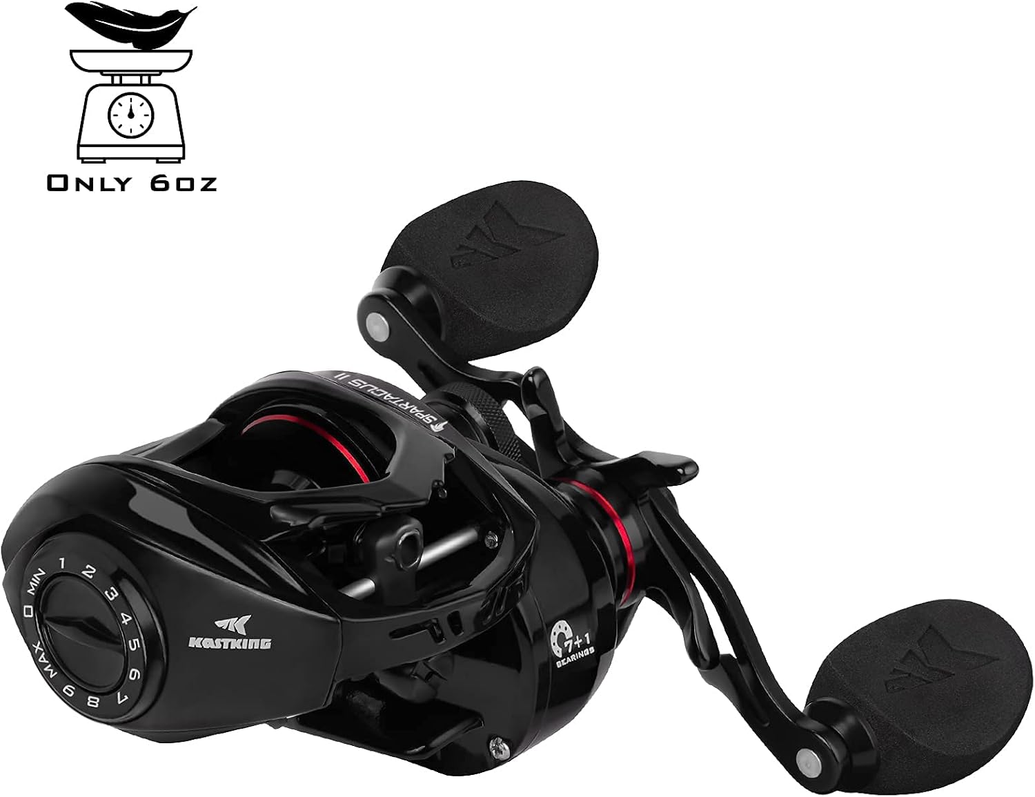 KastKing Spartacus II Baitcasting Fishing Reels with 7.2:1 Gear Ratio