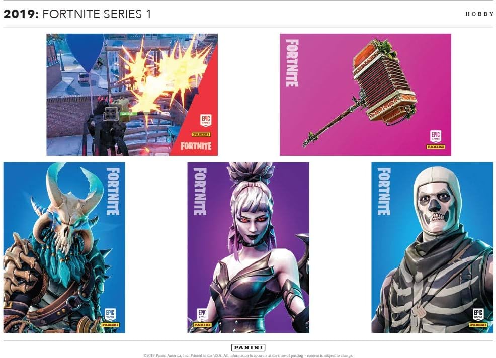 2019 Panini Fortnite Series 1 Trading Card Mega Box