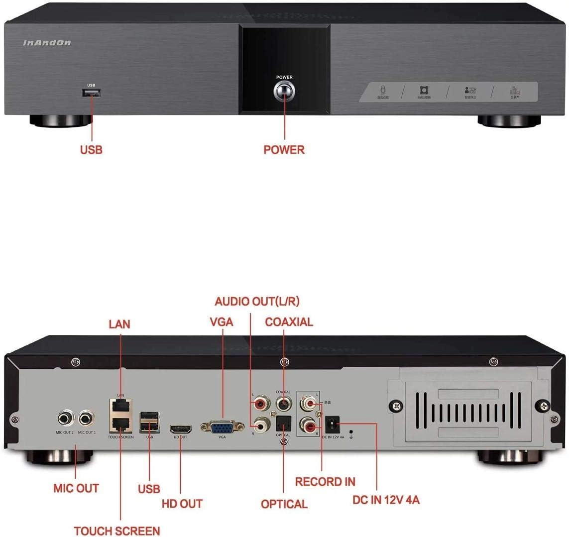 2026 New Chinese Karaoke Machine KV-V5 MAX Karaoke Player, with Reverb Wireless Microphone