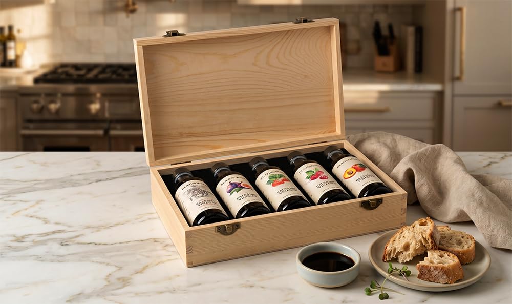 Blazing Bella Barrel Aged Balsamic Vinegar of Modena, Italy – Thick, Rich & Naturally Sweet – Premium Traditional Italian Balsamic for Everyday Use – 16.9 fl oz (500ml)