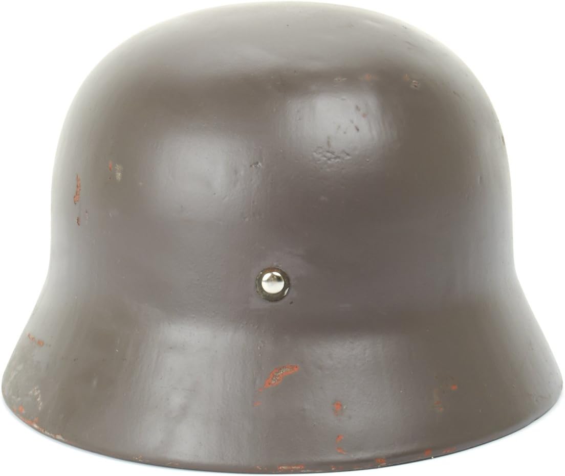 Original German WWII M40 Stahlhelm Steel Helmet- Shell Size 66, Maker Marked