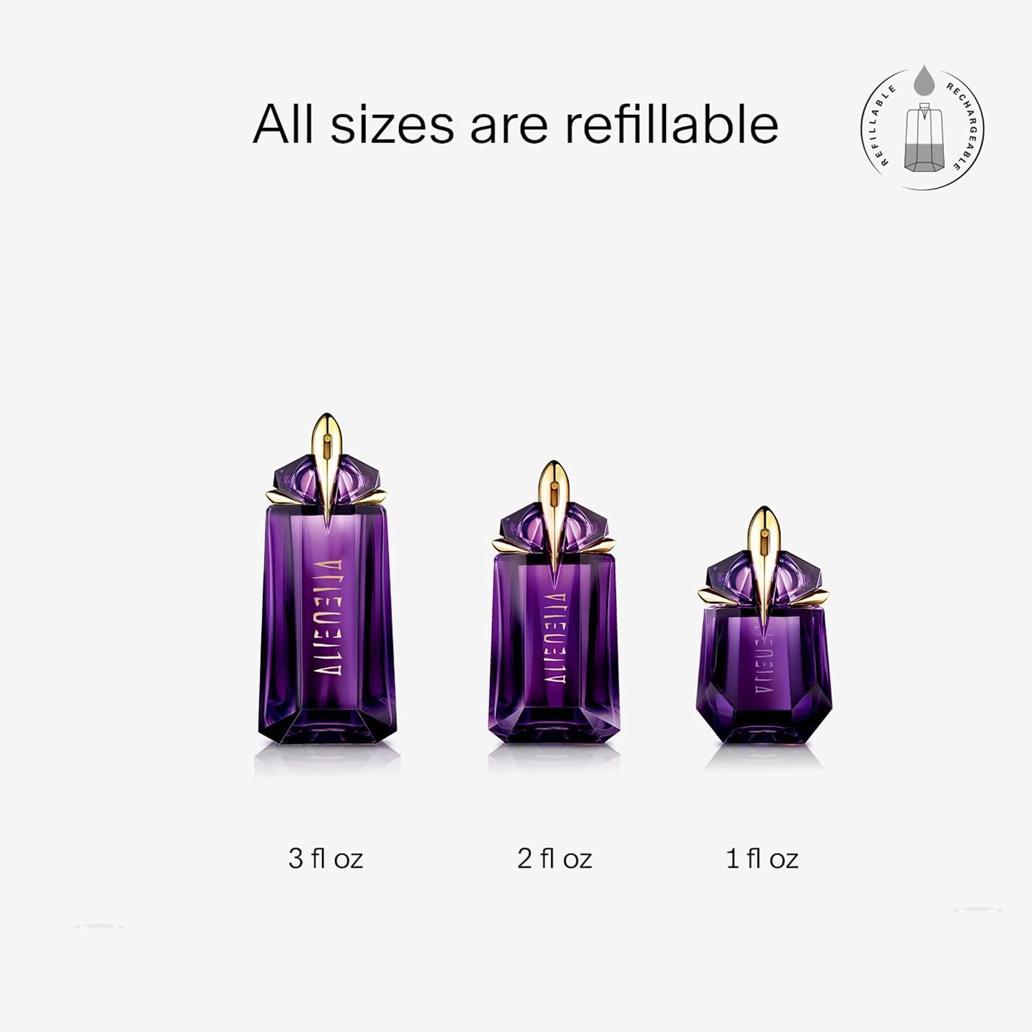 Mugler Alien Eau de Parfum - Long Lasting Floral Woody Womens Perfume | Fragrance With Jasmine, Cashmeran Wood & Amber - Bold Feminine Fragrance Perfect for Daily Wear- Refillable Bottle