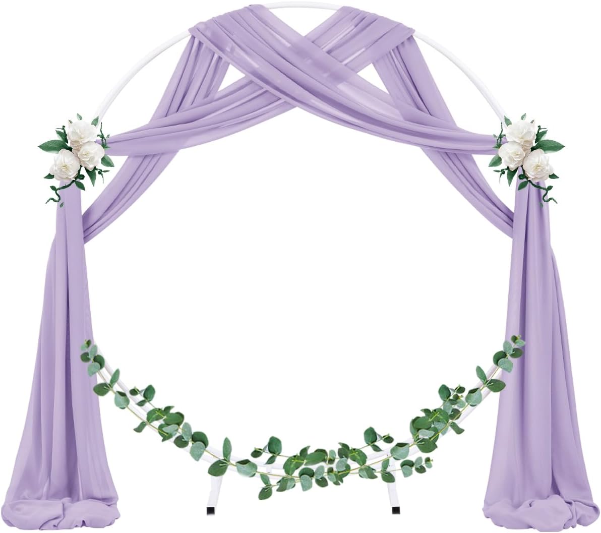 Wedding Arch Draping Fabric Sheer Chiffon Curtain Drape Wedding Party Decor