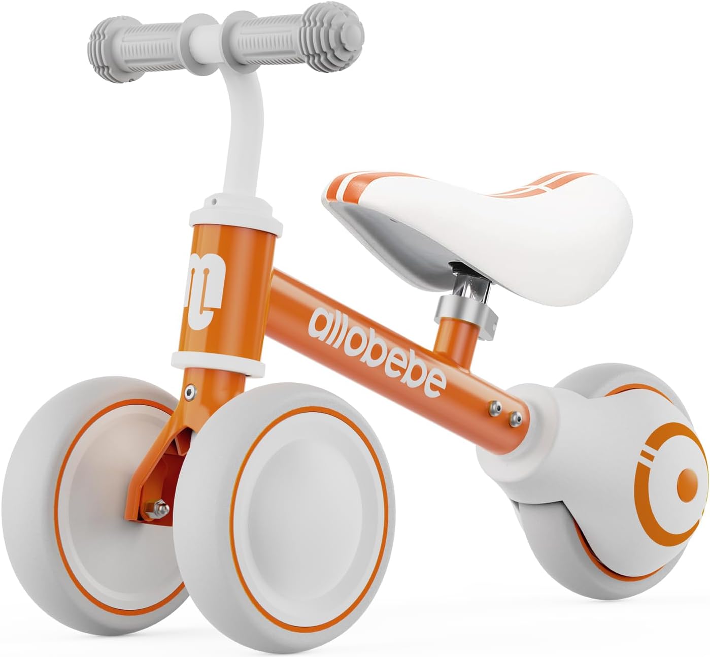 Baby Balance Bike, Cute Toddler Bikes 12-36 Months Gifts for 1 Year Old Girl Bike to Train Baby from Standing to Running with Adjustable Seat Silent & Soft 3 Wheels
