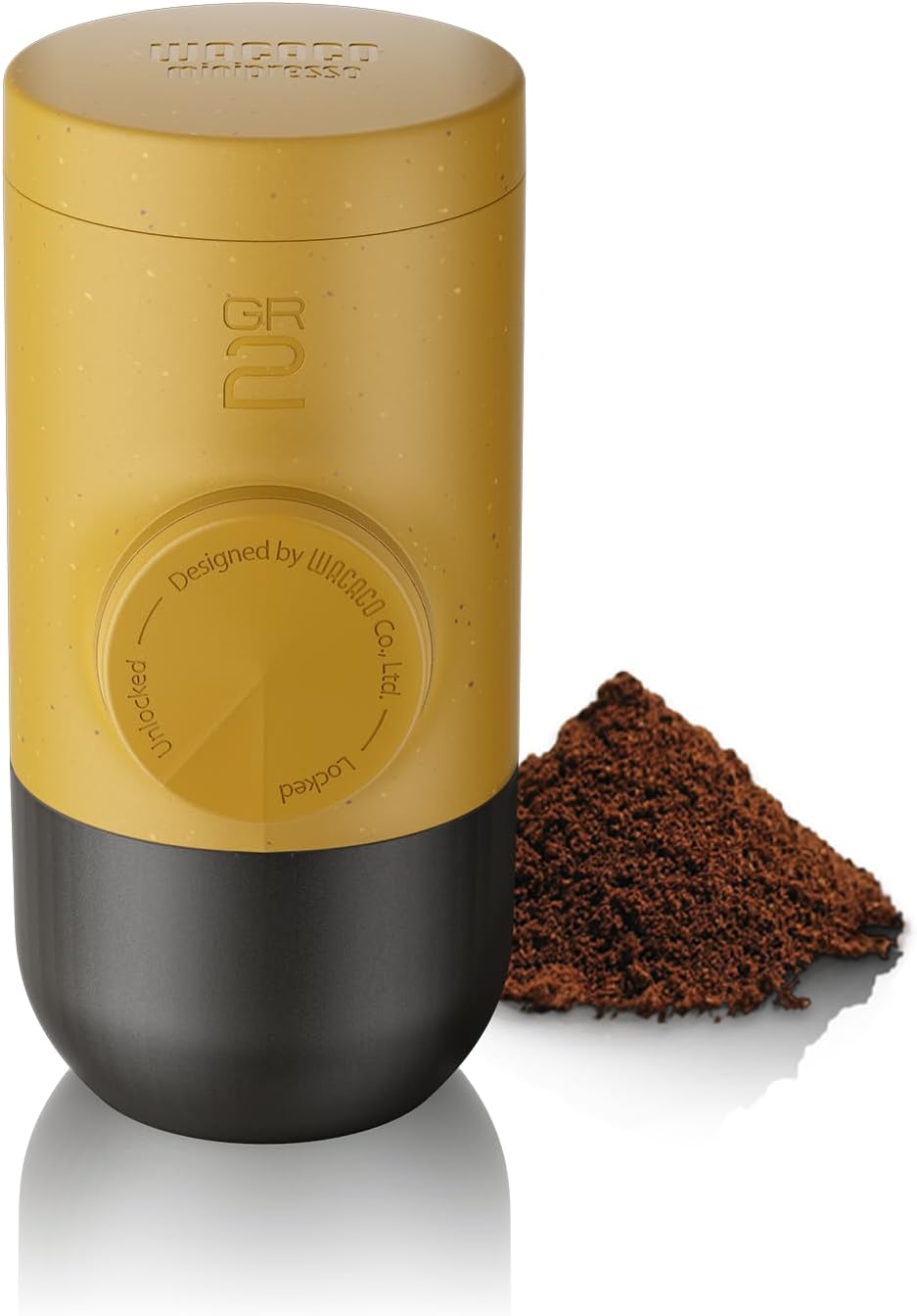 Wacaco Minipresso GR, Portable Espresso Machine, Compatible Ground Coffee, Hand Coffee Maker, Travel Gadgets, Manually Operated, Perfect for Camping, Hiking