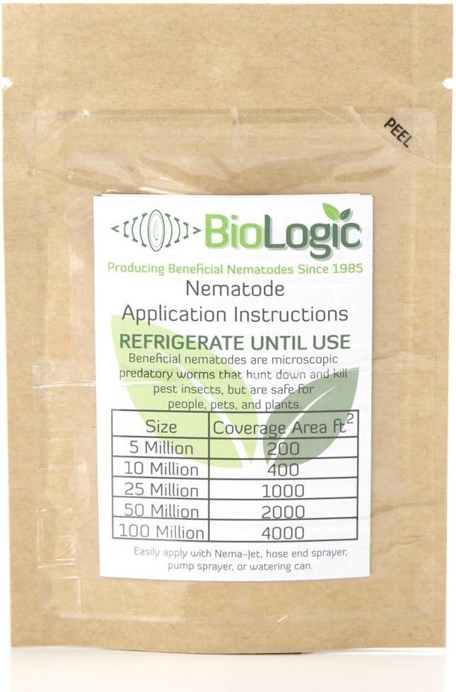 BioLogic's Scanmask Steinernema Feltiae (Sf) Beneficial Nematodes for Natural Insect Pest Control, 5 Million Size