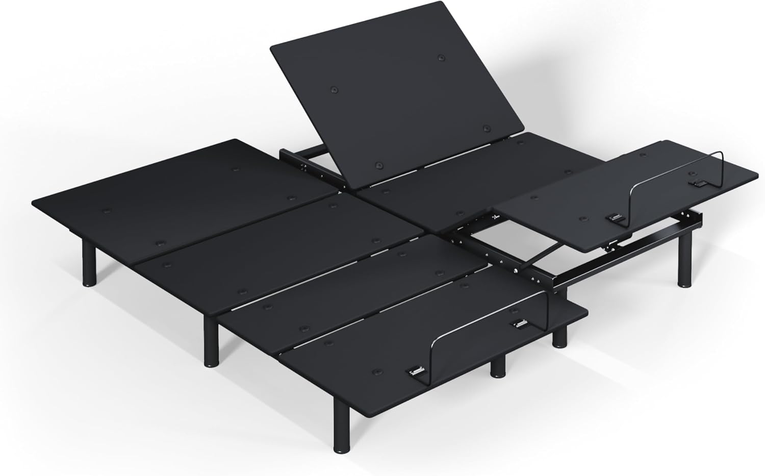 Sven and Son Essential Adjustable Bed Base (Frame) + 12 inch Memory Foam Matt (Medium), Easy Assembly, Head and Foot Lift, Memory Positions