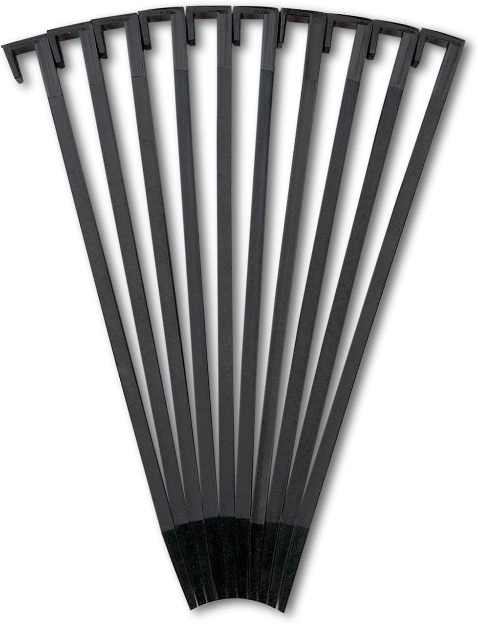 EasyFlex 10 in. Landscape Anchoring Stake Pack - 10 Ct., Black