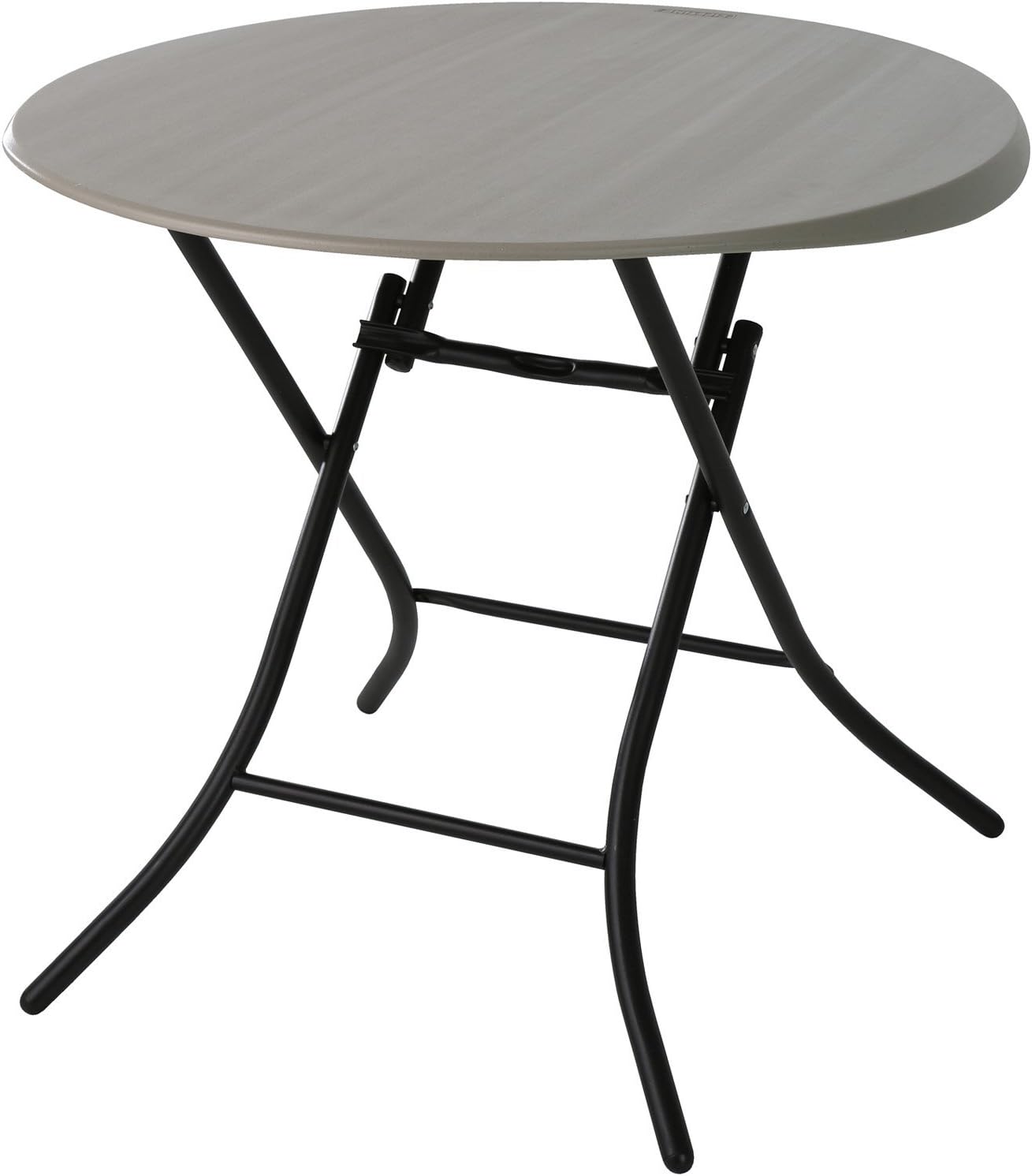 LIFETIME 80230 Folding Round Table, 29" x 36"/33"