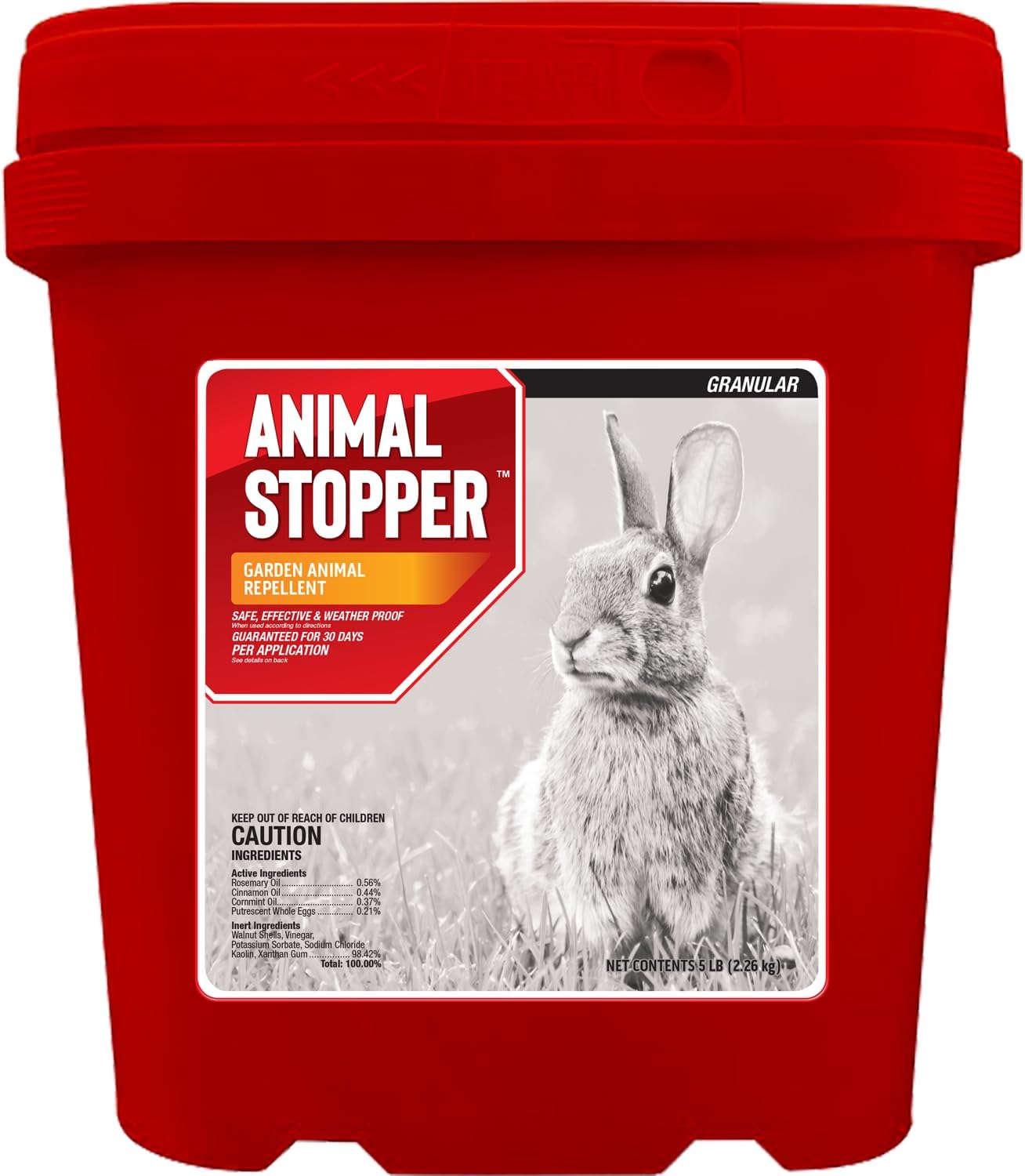 Messina Animal Stopper Granular Repellent - Safe & Effective, All Natural Food Grade Ingredients, Repels Groundhogs, Rabbits, Skunks