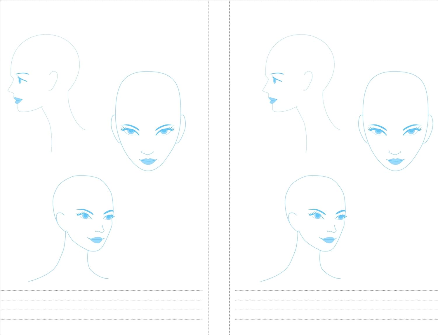 Essentials Fashion Sketchbook (366 Figure Templates to create your own designs!) Fashion Sketchpad