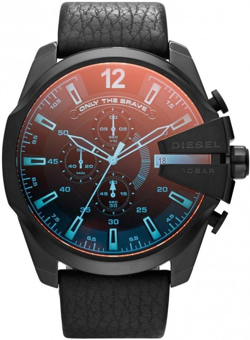 Diesel Mega Chief Watch for Men, Chronograph Men's Watch