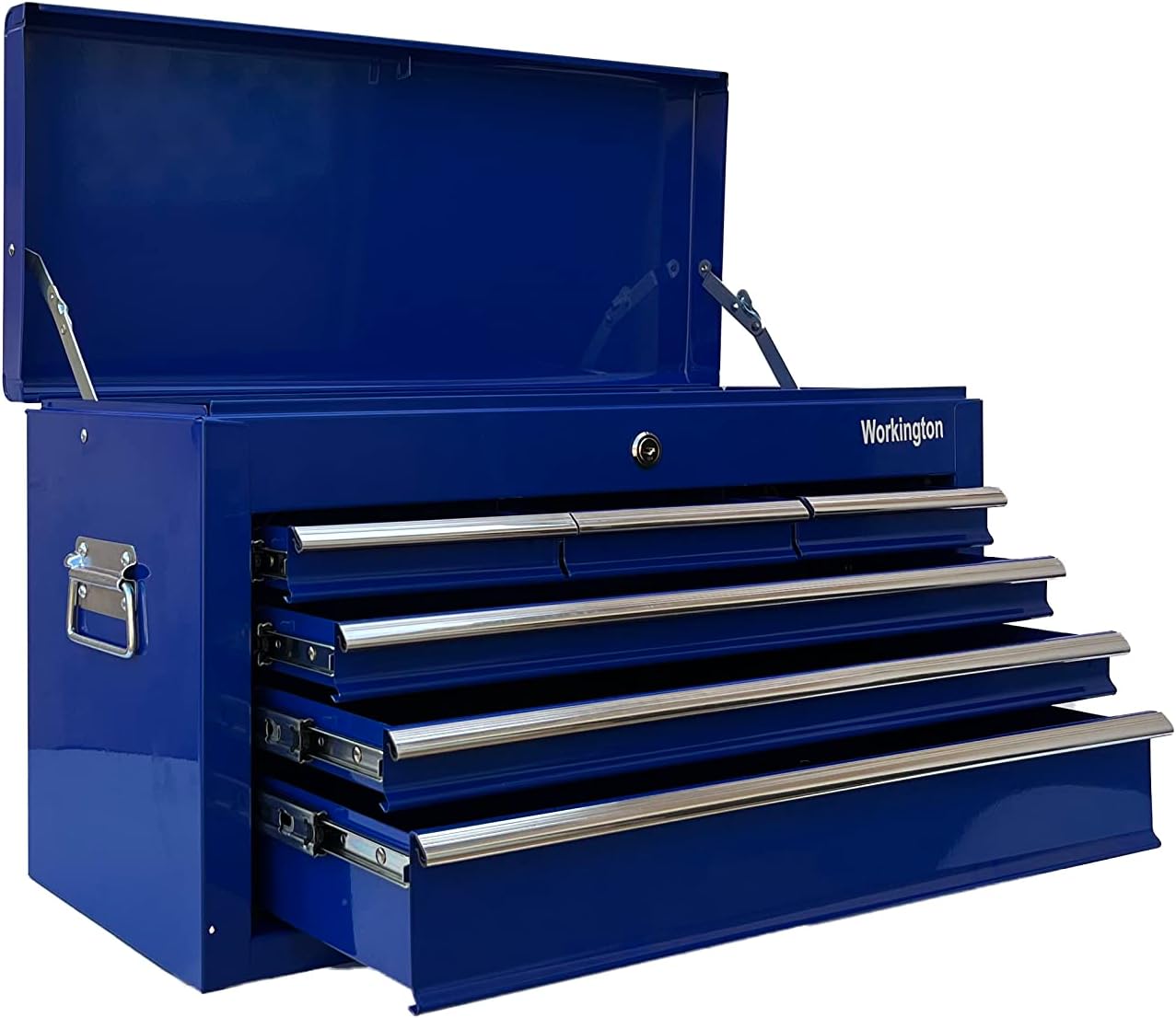 Workington Portable Metal Tool Chest with 6 Drawers, 24" 6-Drawer Tool Chest Cabinet with Ball Bearing Drawer Slides