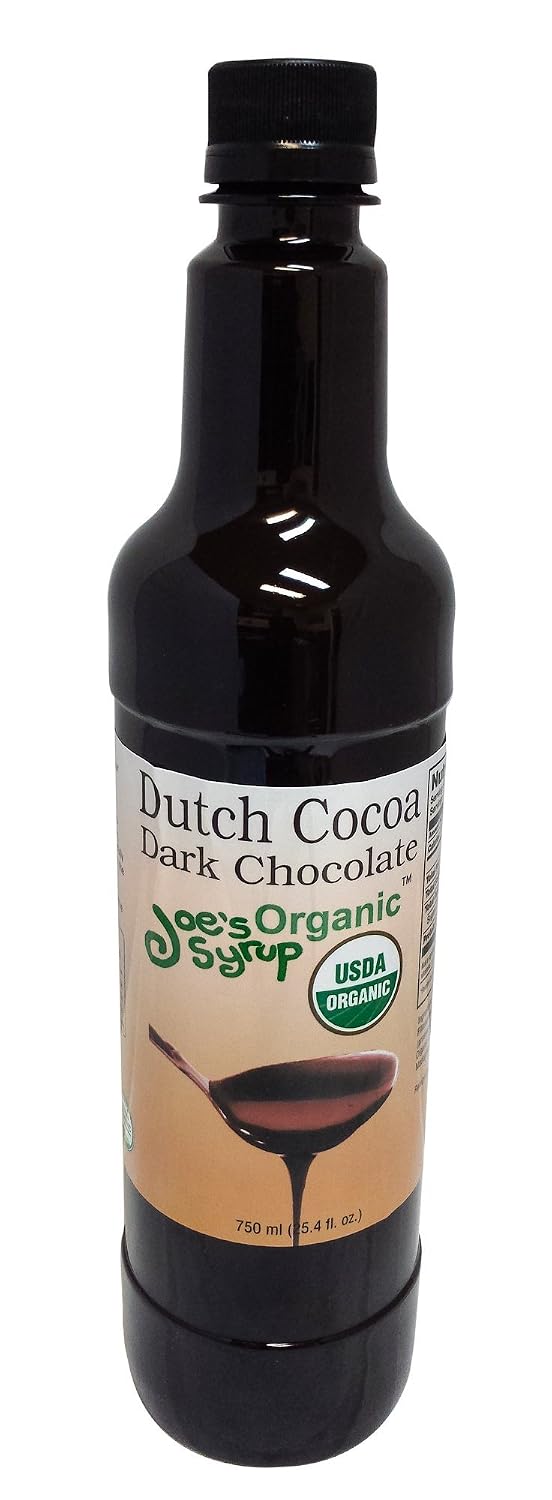 Joe’s Syrup Organic Flavored Syrup, Organic Strawberry, 750 ml | Vegan, gluten-free, Non-GMO, no HFCS; for cocktails & desserts