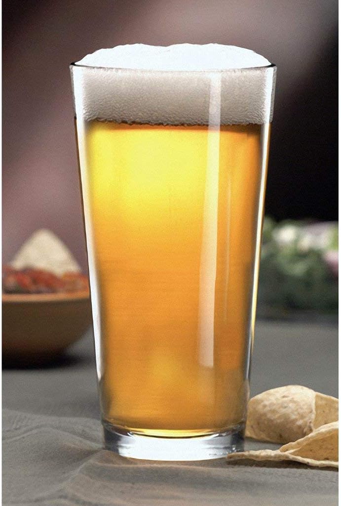 Libbey Pint Glass with DuraTuff Rim (1639HT), 16oz - Set of 4