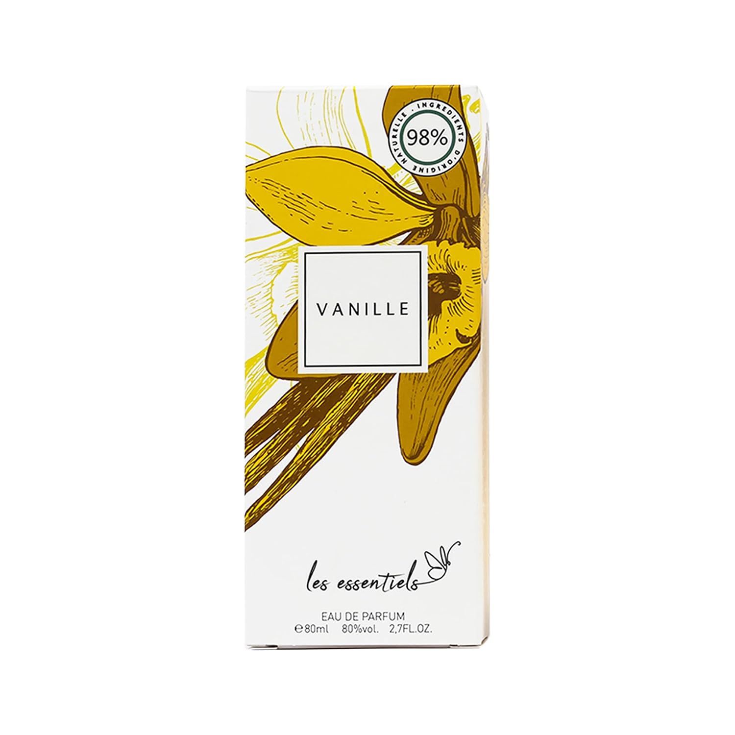 Les Essentiels Vanille EDP Spray - Floral Amber Fragrance - Perfume for Women - Opens with Notes of Jasmine and Ylang Ylang - 2.7 oz