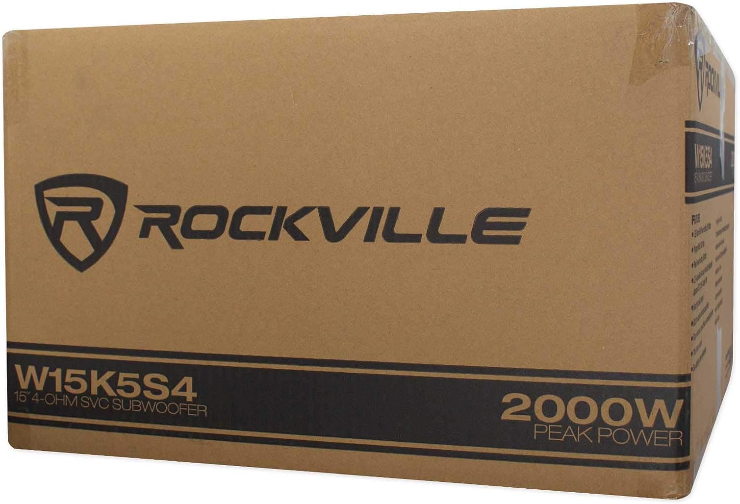 Rockville W15K5S2 K5 15" SVC 2-Ohm Car Audio Subwoofer, 500W CEA-Rated RMS