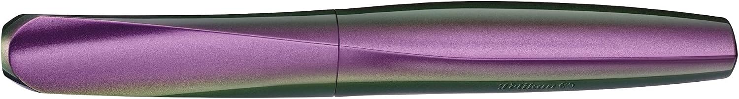 Pelikan Twist Fountain Pen with 1 Ink Cartridge, Medium Nib, Silver, Boxed (947101)