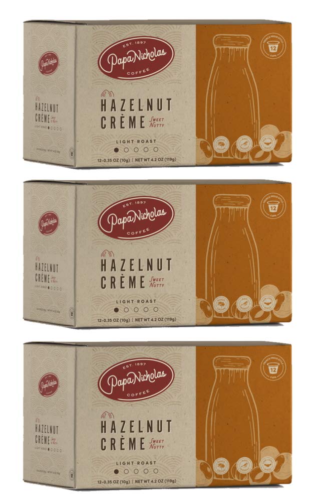 Papanicholas Coffee Single Serve Coffee Cups, Fits Keurig K Cup Brewers, Coffee Pods Hawaiian Islands Blend,12 Ounce