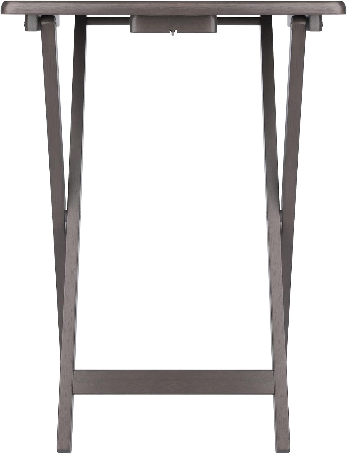 Winsome Alex Set of 2 Foldable Snack Tables, Natural, 26"