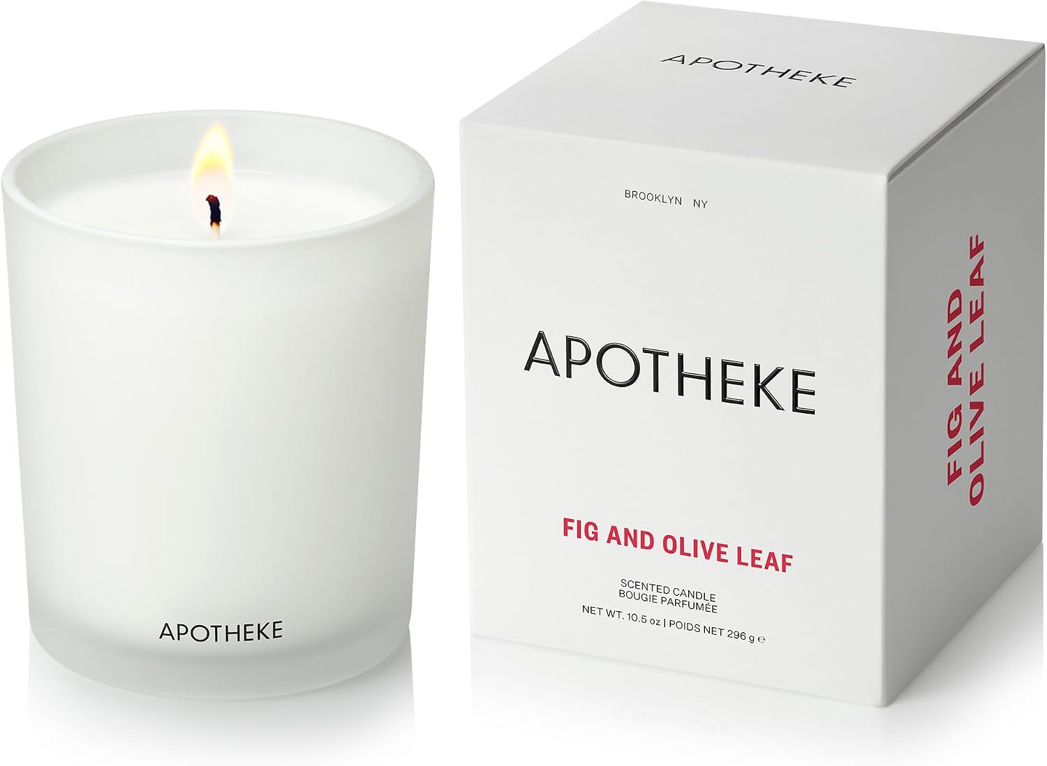Apotheke Signature Scented Candles for Home, Canvas - 10.5 Oz | Long-Lasting Non-Toxic Soy Wax Jar Candle with Essential Oils, Large - Luxury Gift for Women & Men
