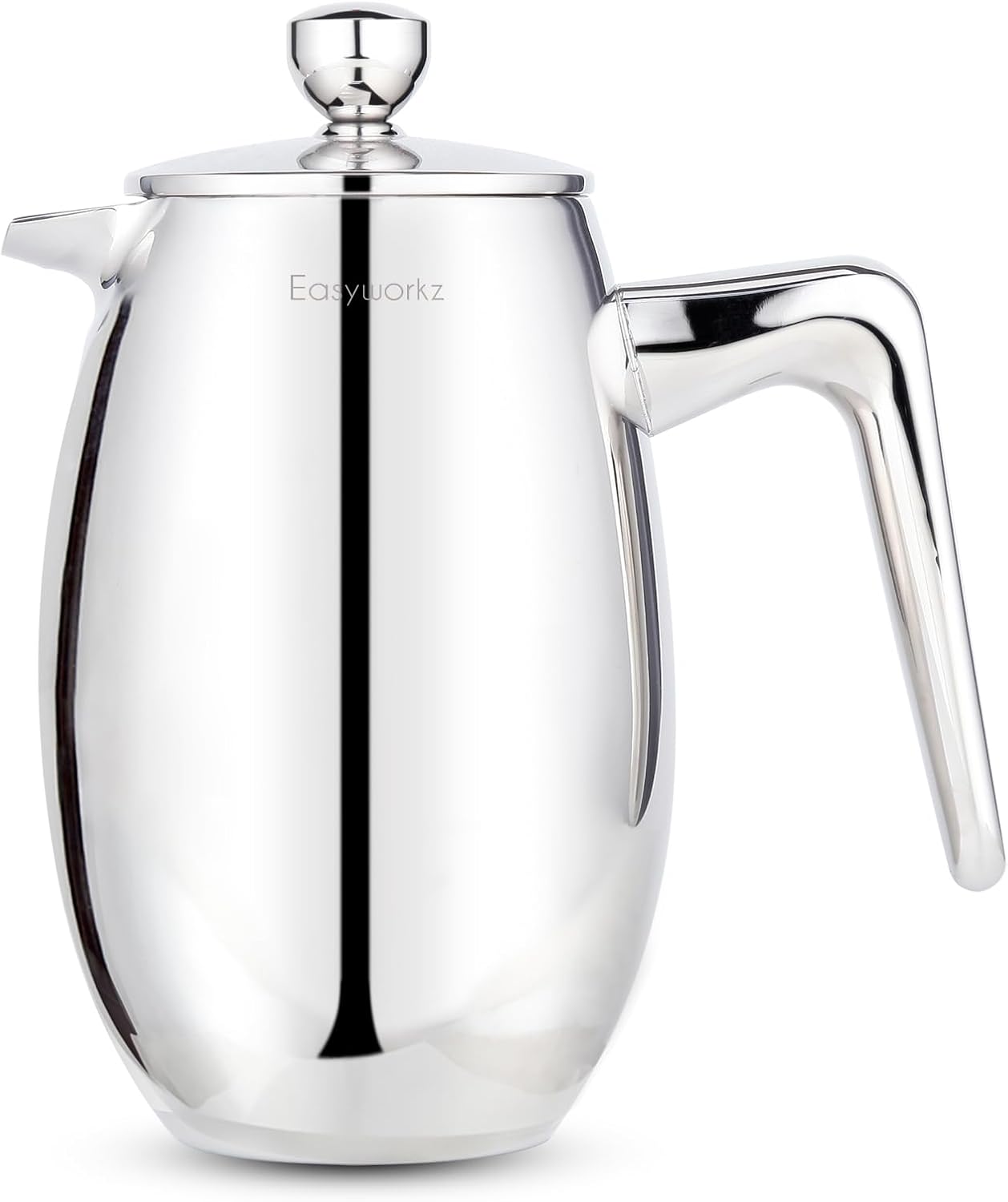 Easyworkz Nando French Press 23 oz Double Wall Insulated Thermal Coffee Maker,304 Stainless Steel Cafetiere