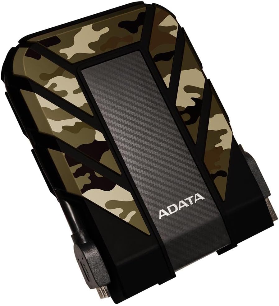 ADATA HD710 Pro - 4 TB External Hard Drive - Shockproof, Waterproof & Dustproof - Durable Storage - For Gamers, Students & Professionals - Mac, PC & Linux Compatible - Black - AHD710P-1TU31-CBK