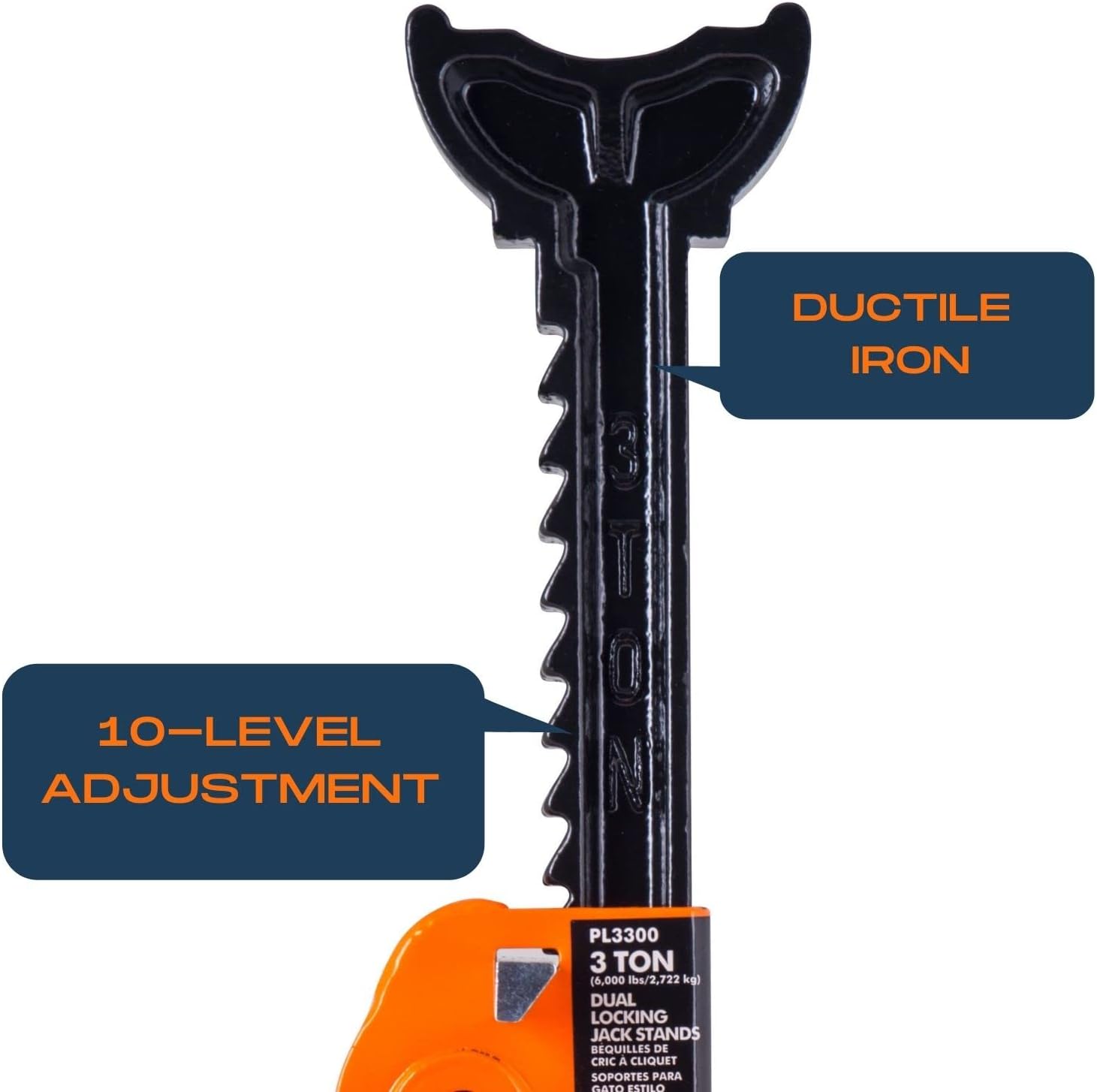 Pro-LifT T-6903D Double Pin Jack Stands - 3 Ton