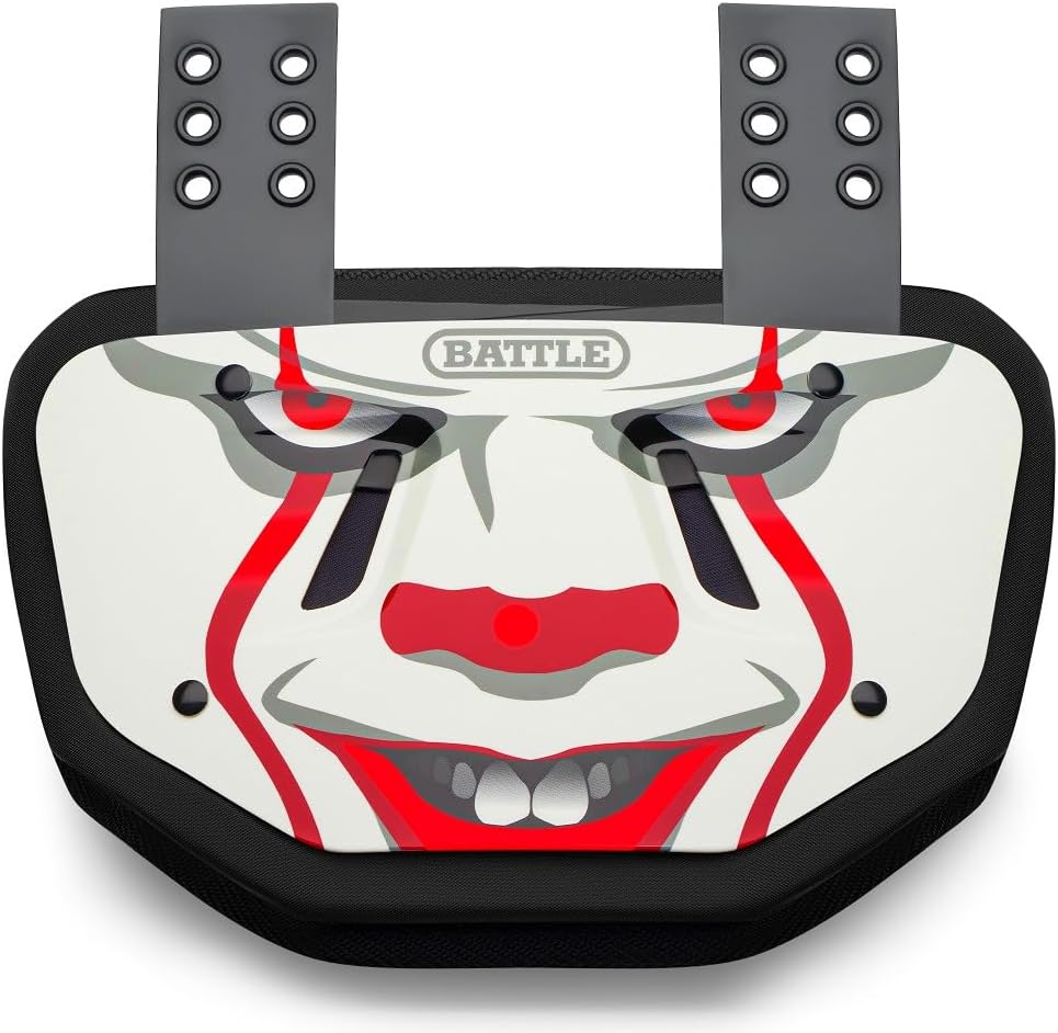 Battle Sports Novelty Football Back Plate, Kids, Adults