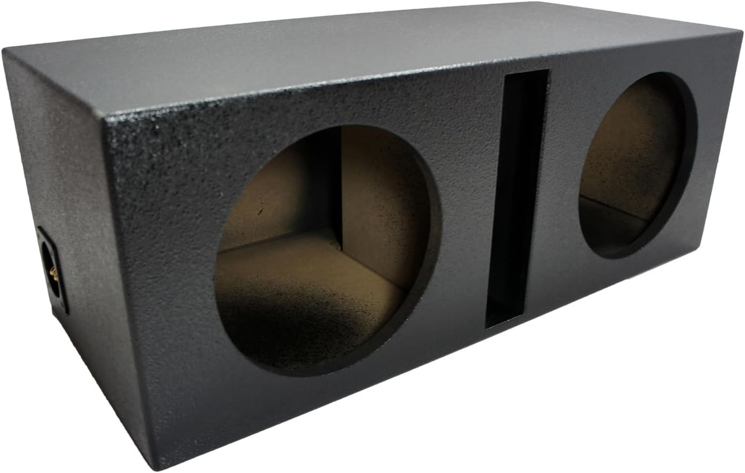 American Sound Connection Dual 15" Subwoofer Universal Fit Vented Port Sub Box Speaker Enclosure - Armor Coated
