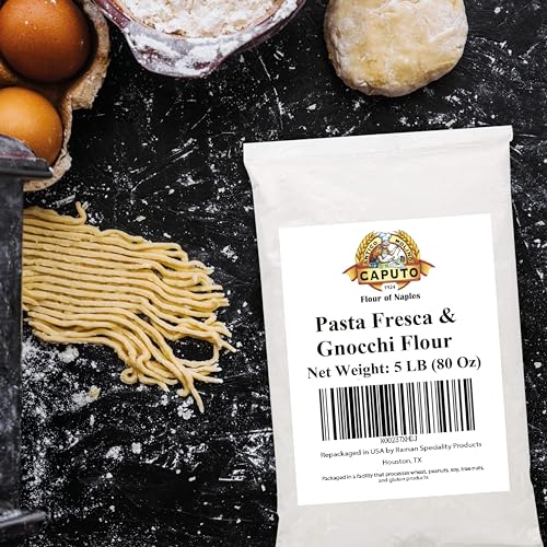 00 Antimo Caputo Pasta & Gnocchi Flour 5 Lb Repack- Italian Double Zero Grain Type - Extracted Wheat Blend - All Natural for Pasta Fresca Dough (5LB