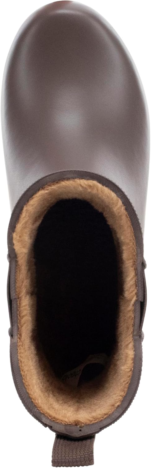 Chooka Women's Delridge Waterproof Faux Fur Chelsea Rain Boot Slip On