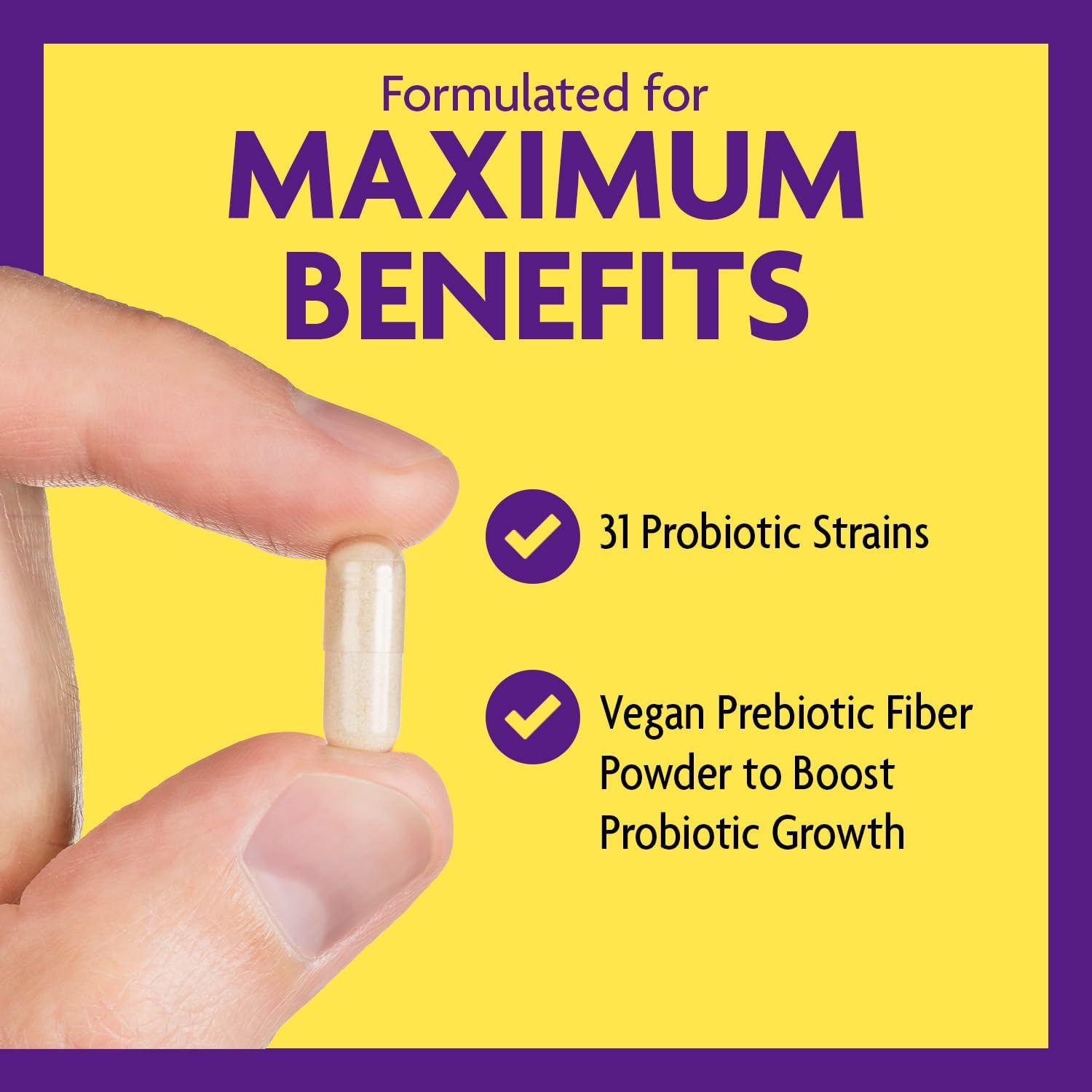 InnovixLabs Multi Strain Probiotics for Women & Men (60 Capsules) | Helps Supports Immune & Gut Health, 31 Probiotic Strains + Prebiotic Fiber