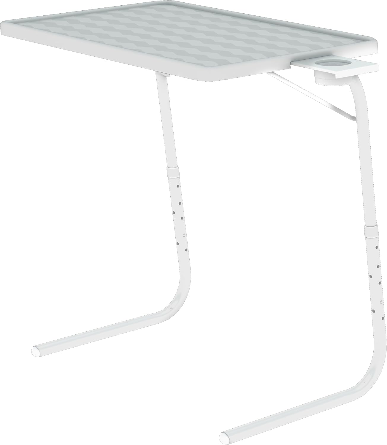 Table-Mate TV Tray Table | Portable Desk Folding Dinner Tray, Couch Table Trays for Eating Snack Food, Portable Laptop Desk, Bed Trays for Eating | Adjustable TV Trays with 3 Angles and Cup Holder