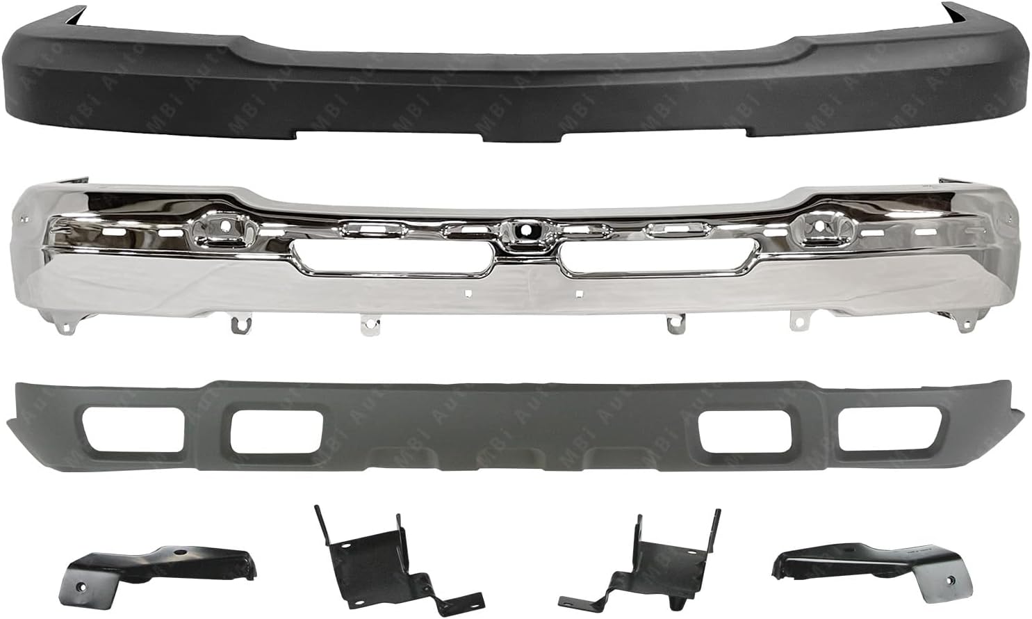 FOR 03-07 SILVERADO 2500HD FRONT BUMPER CHROME FACE BAR PAD VALANCE BRACKET GM1051109 GM1002416 GM1092173 GM1067167