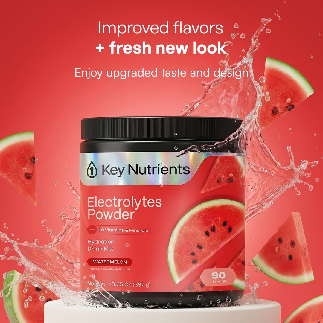 KEY NUTRIENTS Sugar Free Electrolyte Tablets, Hydration Pills, 200 Capsules