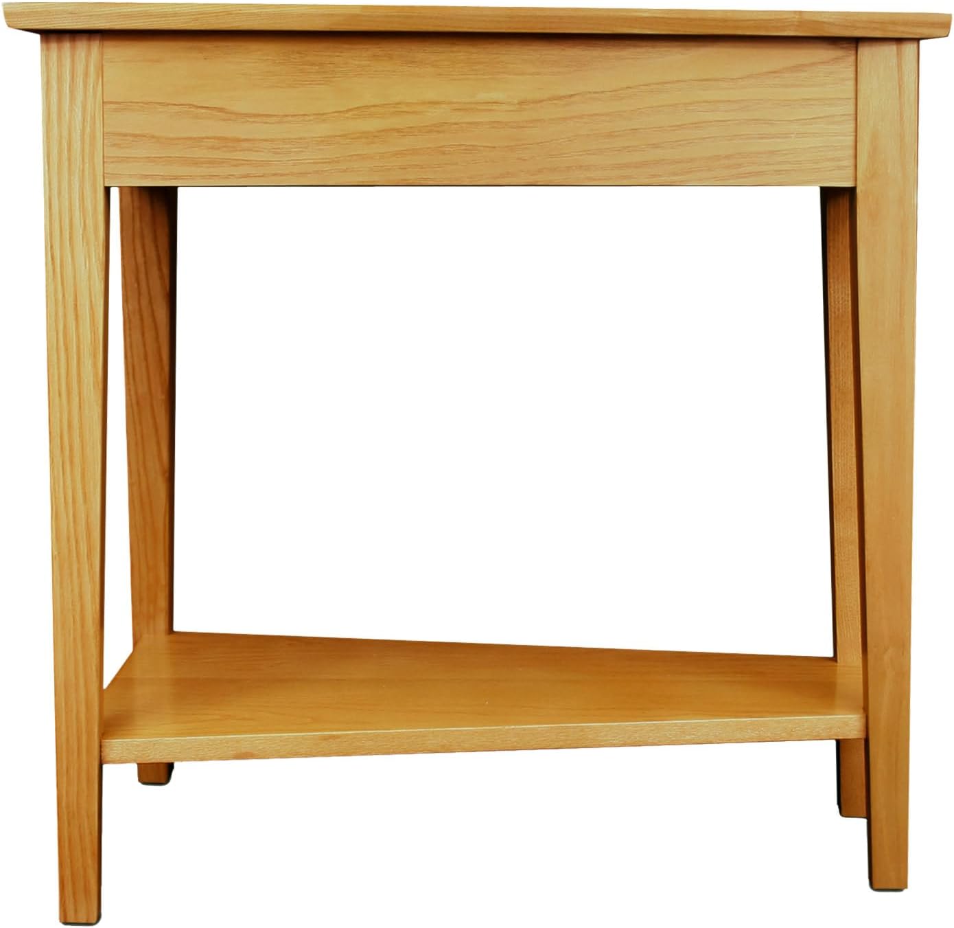 Leick Home Delton Wedge End Table, 17", Sienna