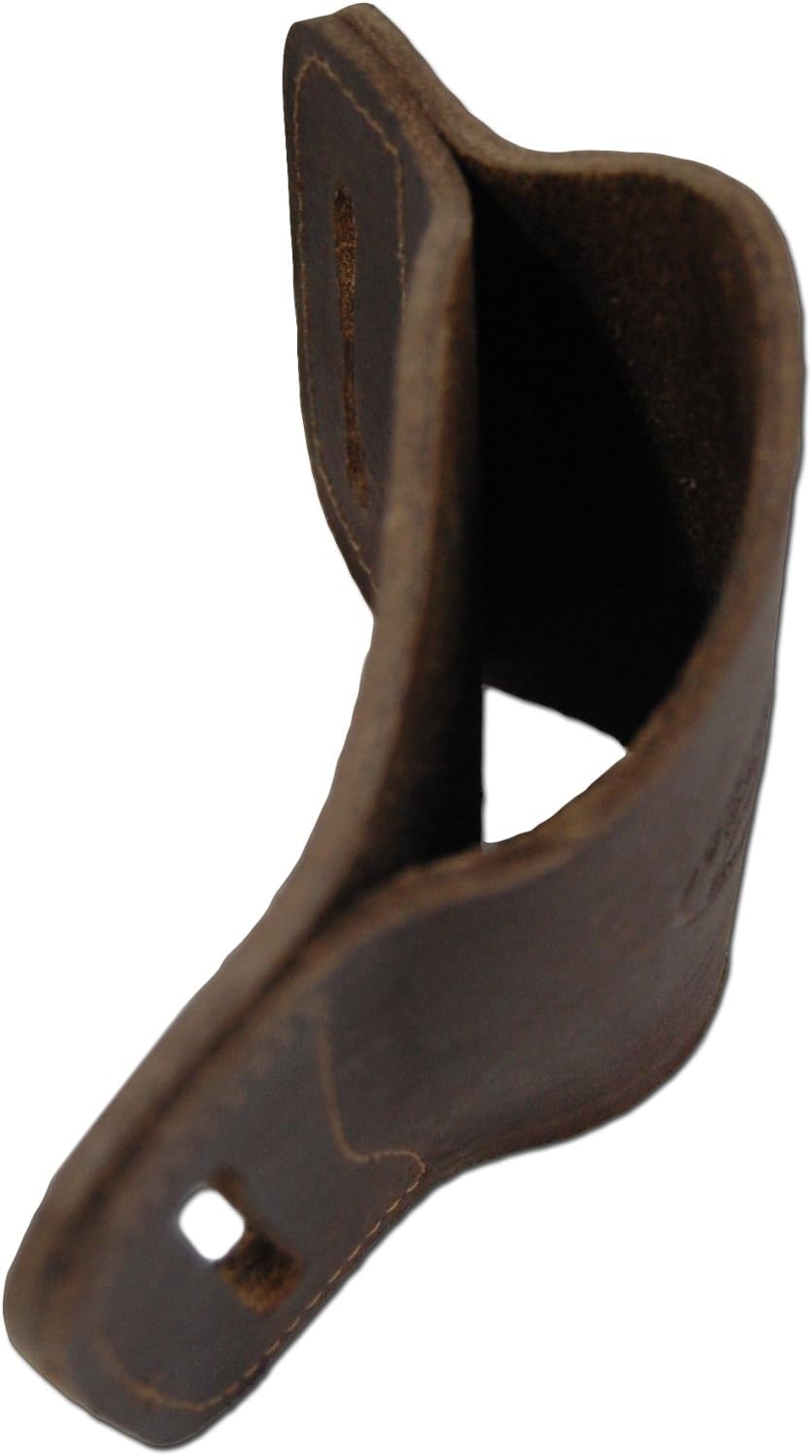 New Barsony Quick Slide Gun OWB Brown Leather Holster for Compact 9mm 40 45 Pistols