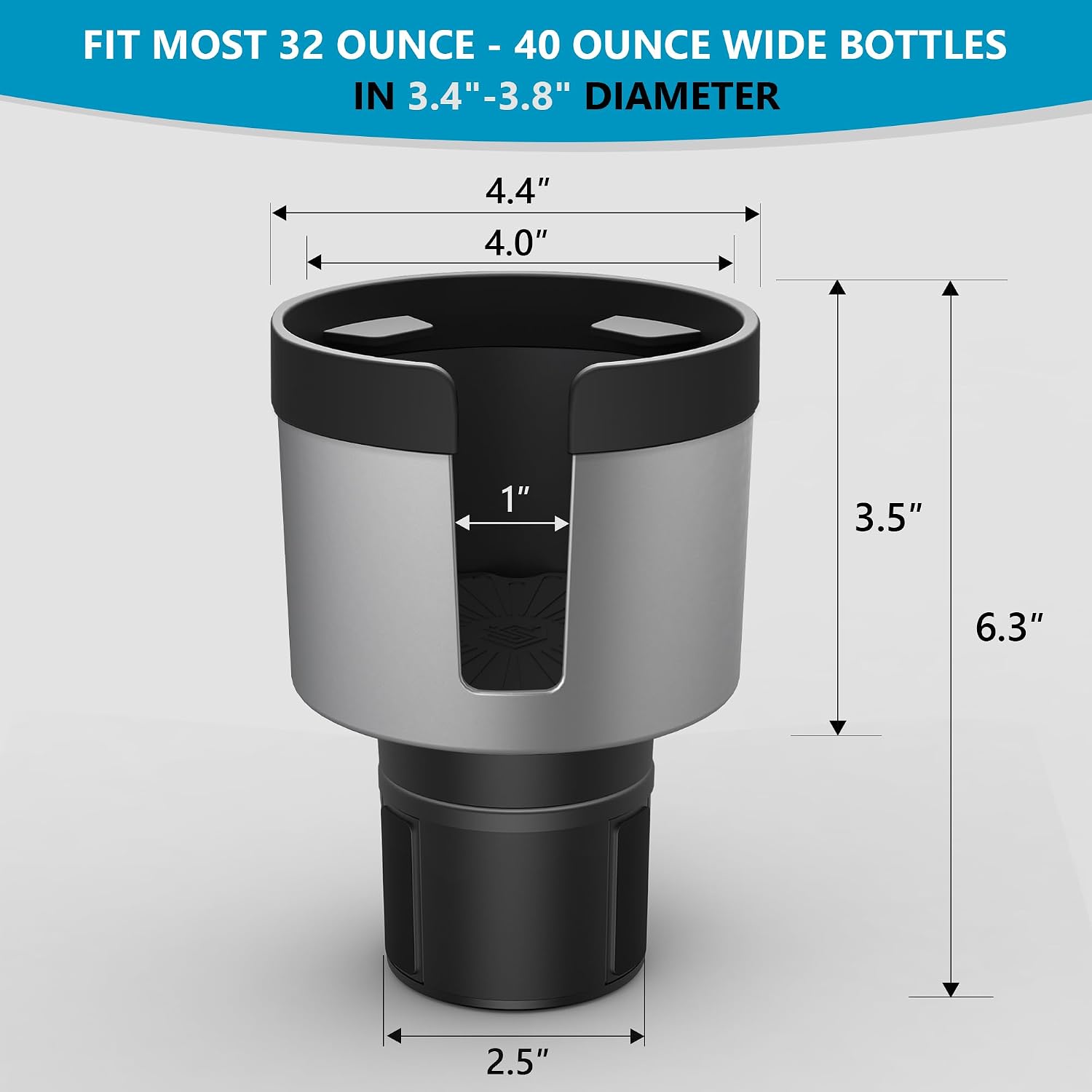 SEVEN SPARTA Car Cup Holder Expander for 32-40oz Large Bottles & Tumblers