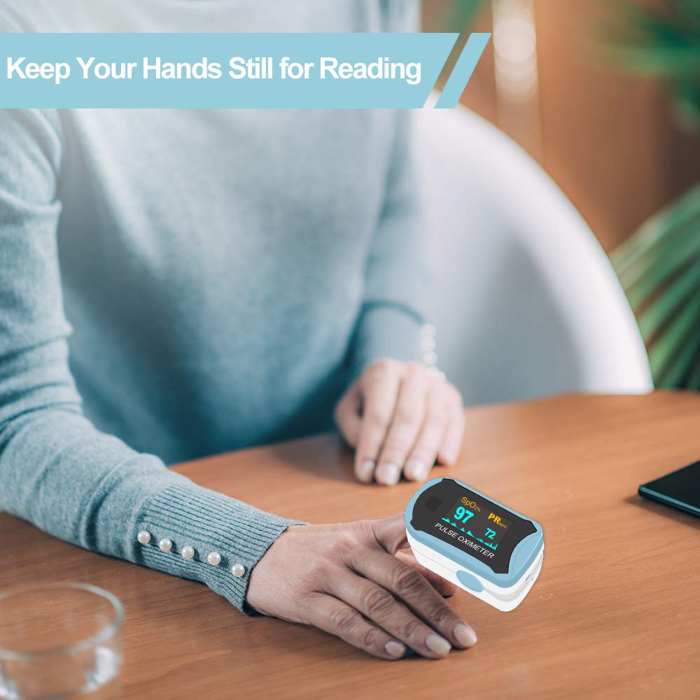 easy@Home Fingertip Pulse Oximeter - SpO2 & Heart Rate Monitor EHP029