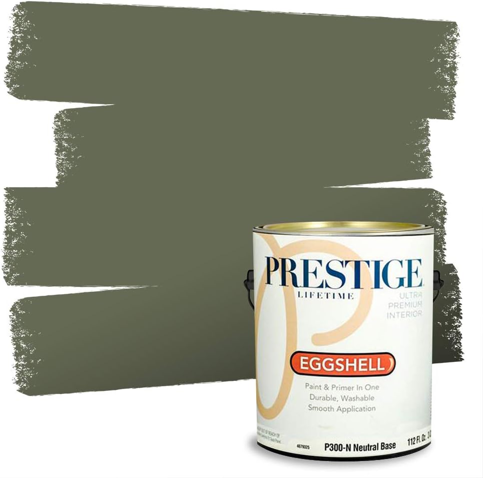 PRESTIGE Interior Paint and Primer in One, Garden Sage, Eggshell, 1 Gallon