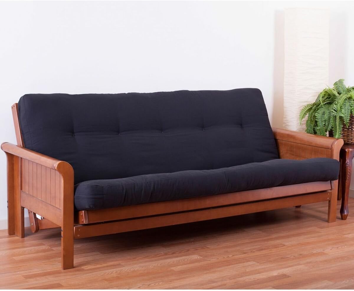 Blazing Needles Renewal 6" Twill Futon Mattress, Queen, Sage