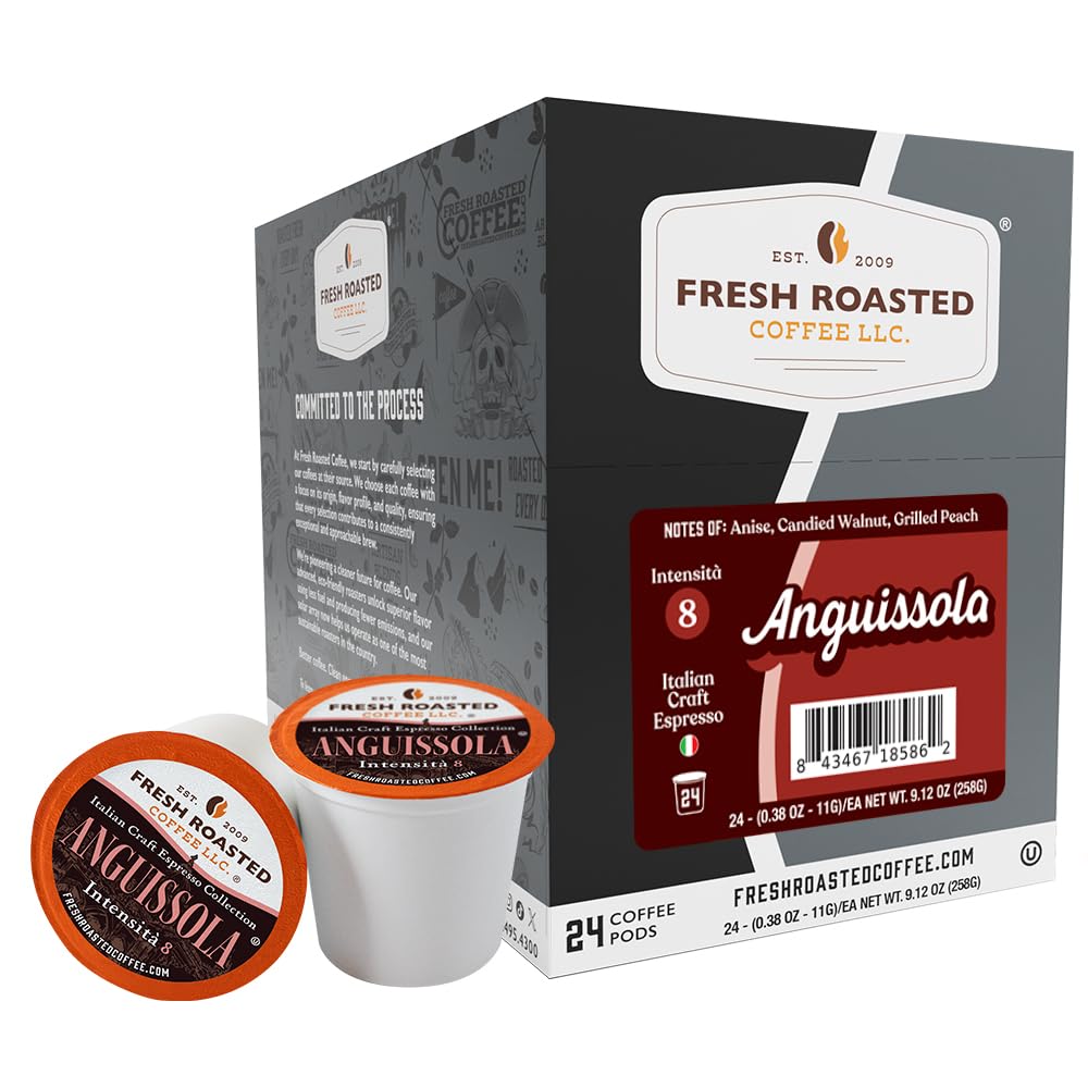 Fresh Roasted Coffee, Organic Colombian K-Cup Pods for Keurig Brewers, Medium Roast, USDA Organic, Kosher, 24 Count (Pack of 3)