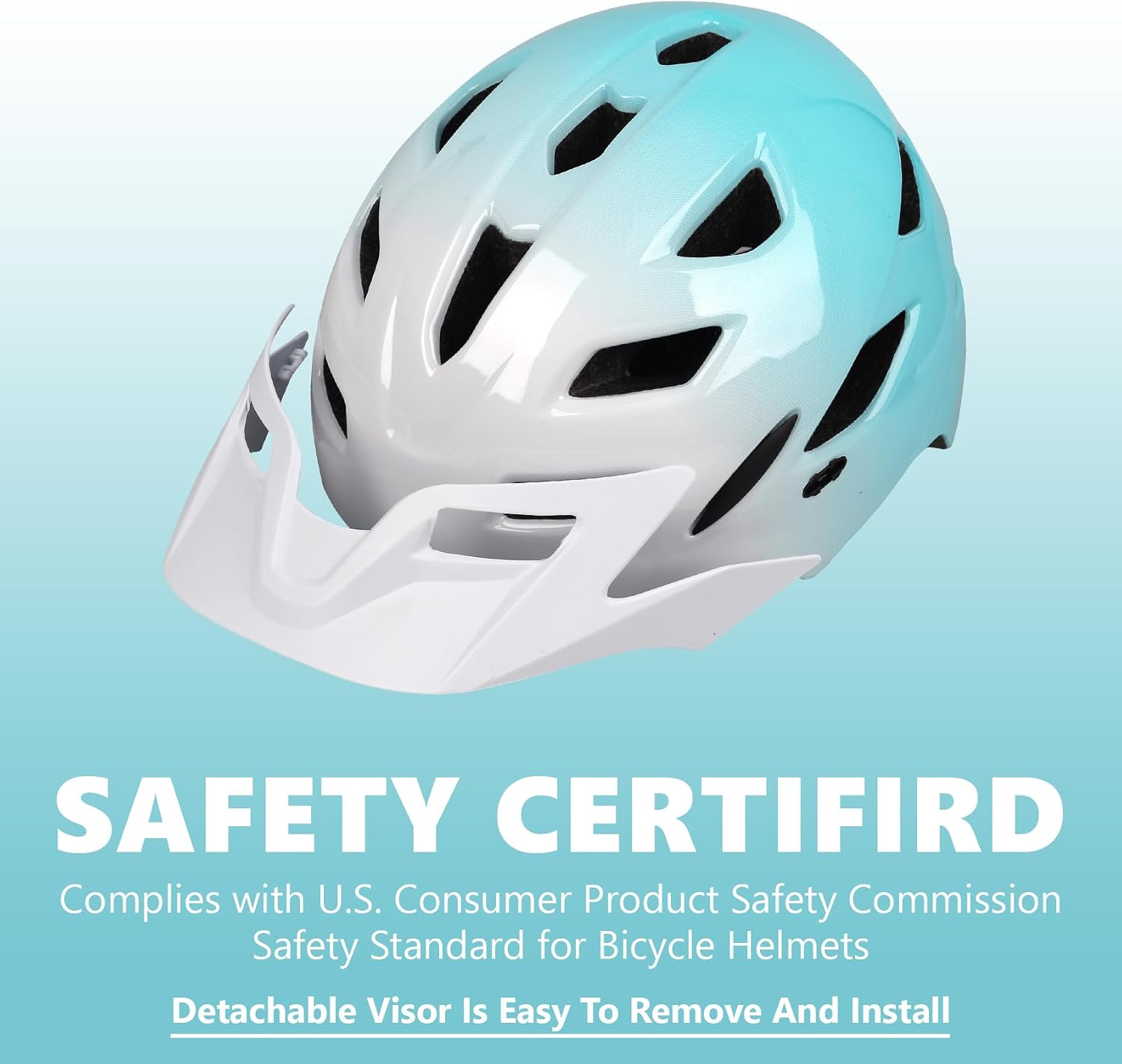 Kids Bike Helmet with LED Light for Youth Teen Toddler Boys Girls