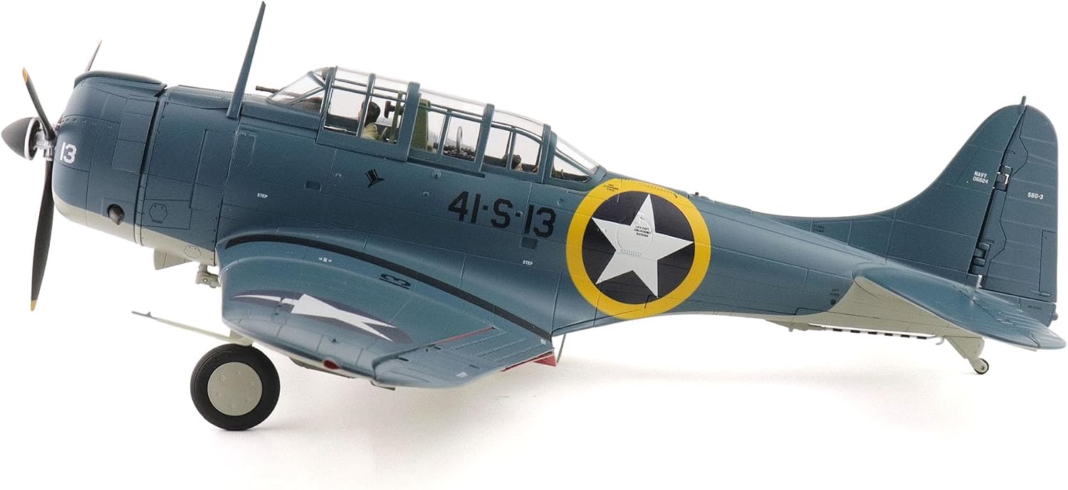 Hobby Master | 1:32 Scale Diecast Military Aircraft Replica | SBD-3 Dauntless Operation Torch BuNo. 06624, 41-S-13, VS-41, USS Ranger