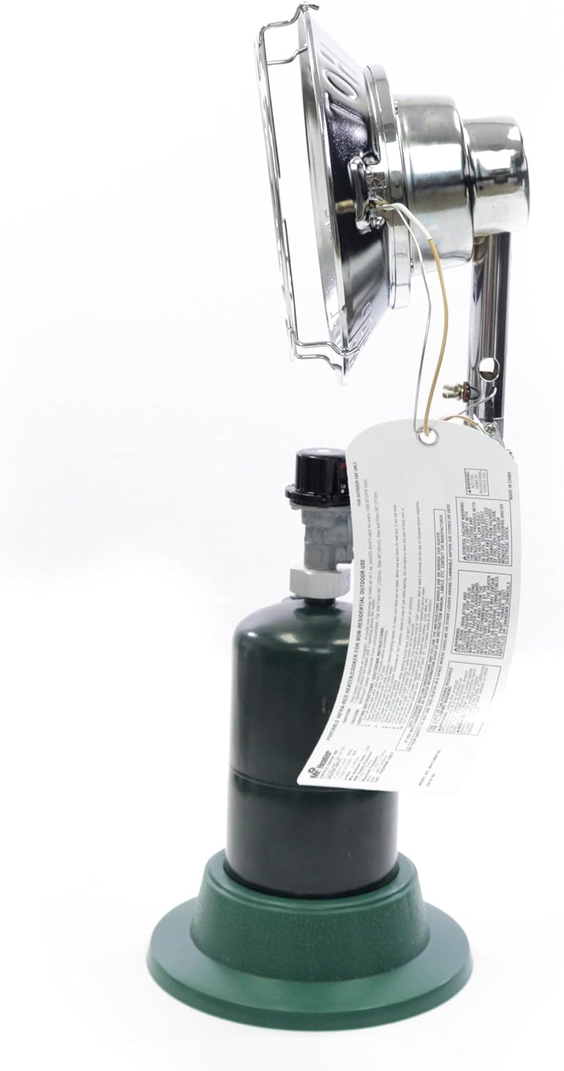 Mr. Heater MH15 Single Tank Top Outdoor Propane Heater, Silver